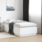 vidaXL Estructura de cama madera de ingeniería blanca 90x190 cm