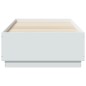 vidaXL Estructura de cama madera de ingeniería blanca 90x190 cm