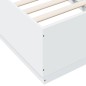 vidaXL Estructura de cama madera de ingeniería blanca 90x190 cm