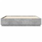 vidaXL Estructura de cama madera de ingeniería gris hormigón 200x200cm vidaXL Estructura de cama madera de ingeniería gris hormigón 200x200cm