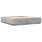 vidaXL Estructura de cama madera de ingeniería gris hormigón 200x200cm vidaXL Estructura de cama madera de ingeniería gris hormigón 200x200cm