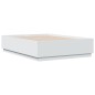 vidaXL Estructura de cama madera de ingeniería blanca 140x190 cm