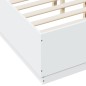 vidaXL Estructura de cama madera de ingeniería blanca 140x190 cm