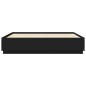 vidaXL Estructura de cama madera de ingeniería negra 200x200 cm vidaXL Estructura de cama madera de ingeniería negra 200x200 cm
