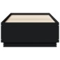 vidaXL Estructura cama con luces LED madera ingeniería negro 75x190 cm vidaXL Estructura cama con luces LED madera ingeniería negro 75x190 cm