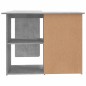 vidaXL Escritorio de esquina contrachapada gris hormigón 145x100x76 cm vidaXL Escritorio de esquina contrachapada gris hormigón 145x100x76 cm