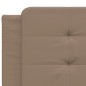 vidaXL Estructura de cama con LED cuero sintético capuchino 200x200 cm vidaXL Estructura de cama con LED cuero sintético capuchino 200x200 cm