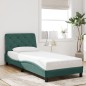 vidaXL Estructura cama con cabecero terciopelo verde oscuro 80x200 cm vidaXL Estructura cama con cabecero terciopelo verde oscuro 80x200 cm