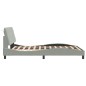 vidaXL Estructura de cama con cabecero terciopelo gris claro 140x190cm vidaXL Estructura de cama con cabecero terciopelo gris claro 140x190cm