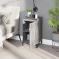 vidaXL Mesitas de noche 2 uds madera contrachapada gris 40x35x70 cm vidaXL Mesitas de noche 2 uds madera contrachapada gris 40x35x70 cm