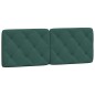 vidaXL Estructura cama con cabecero terciopelo verde oscuro 140x190 cm vidaXL Estructura cama con cabecero terciopelo verde oscuro 140x190 cm