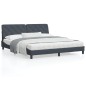 vidaXL Estructura cama con cabecero terciopelo gris oscuro 180x200 cm vidaXL Estructura cama con cabecero terciopelo gris oscuro 180x200 cm