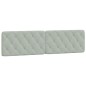vidaXL Estructura de cama con cabecero terciopelo gris claro 200x200cm vidaXL Estructura de cama con cabecero terciopelo gris claro 200x200cm