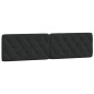 vidaXL Estructura de cama con cabecero de terciopelo negro 200x200 cm