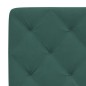 vidaXL Estructura cama con luces LED terciopelo verde oscuro 90x200 cm