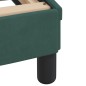 vidaXL Estructura cama con luces LED terciopelo verde oscuro 90x200 cm
