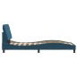 vidaXL Estructura cama con luces terciopelo azul 90x190 cm vidaXL Estructura cama con luces terciopelo azul 90x190 cm