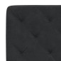 vidaXL Estructura de cama con luces LED terciopelo negro 140x200 cm