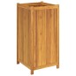 vidaXL Jardinera con forro madera maciza de acacia 50x50x100 cm vidaXL Jardinera con forro madera maciza de acacia 50x50x100 cm