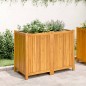 vidaXL Jardinera con forro madera maciza de acacia 100x50x75 cm vidaXL Jardinera con forro madera maciza de acacia 100x50x75 cm