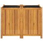 vidaXL Jardinera con forro madera maciza de acacia 100x50x75 cm vidaXL Jardinera con forro madera maciza de acacia 100x50x75 cm