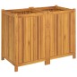 vidaXL Jardinera con forro madera maciza de acacia 100x50x75 cm vidaXL Jardinera con forro madera maciza de acacia 100x50x75 cm