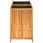 vidaXL Jardinera con forro madera maciza de acacia 100x50x75 cm vidaXL Jardinera con forro madera maciza de acacia 100x50x75 cm