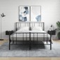 vidaXL Mesitas de noche de pared 2 uds negro 35x35x20 cm
