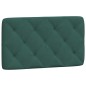 vidaXL Cama con colchón terciopelo verde oscuro 80x200 cm