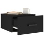 vidaXL Mesitas de noche de pared 2 uds negro 35x35x20 cm