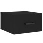vidaXL Mesitas de noche de pared 2 uds negro 35x35x20 cm