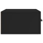 vidaXL Mesitas de noche de pared 2 uds negro 35x35x20 cm