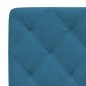 vidaXL Cama con colchón azul terciopelo 120x200 cm vidaXL Cama con colchón azul terciopelo 120x200 cm