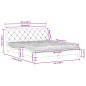 vidaXL Cama con colchón terciopelo verde oscuro 160x200 cm vidaXL Cama con colchón terciopelo verde oscuro 160x200 cm