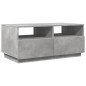 vidaXL Mesa de centro con luces LED gris hormigón 90x49x40 cm vidaXL Mesa de centro con luces LED gris hormigón 90x49x40 cm
