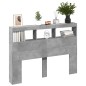 vidaXL Cabecero de cama con luz LED gris hormigón 140x17x102 cm vidaXL Cabecero de cama con luz LED gris hormigón 140x17x102 cm
