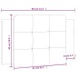 vidaXL Cabecero de cama acolchado cuero sintético negro y blanco 80 cm vidaXL Cabecero de cama acolchado cuero sintético negro y blanco 80 cm