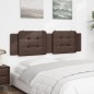 vidaXL Cabecero de cama acolchado cuero sintético marrón 180 cm vidaXL Cabecero de cama acolchado cuero sintético marrón 180 cm