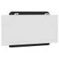 vidaXL Cabecero de cama acolchado cuero sintético negro blanco 100 cm vidaXL Cabecero de cama acolchado cuero sintético negro blanco 100 cm