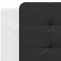 vidaXL Cabecero de cama acolchado cuero sintético negro blanco 100 cm vidaXL Cabecero de cama acolchado cuero sintético negro blanco 100 cm