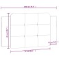 vidaXL Cabecero de cama acolchado cuero sintético negro blanco 100 cm vidaXL Cabecero de cama acolchado cuero sintético negro blanco 100 cm