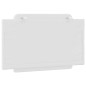 vidaXL Cabecero de cama acolchado cuero sintético blanco 90 cm vidaXL Cabecero de cama acolchado cuero sintético blanco 90 cm