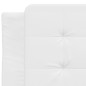 vidaXL Cabecero de cama acolchado cuero sintético blanco 90 cm vidaXL Cabecero de cama acolchado cuero sintético blanco 90 cm