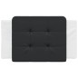vidaXL Cabecero de cama acolchado cuero sintético negro y blanco 90 cm vidaXL Cabecero de cama acolchado cuero sintético negro y blanco 90 cm