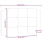 vidaXL Cabecero de cama acolchado cuero sintético negro y blanco 90 cm vidaXL Cabecero de cama acolchado cuero sintético negro y blanco 90 cm