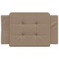vidaXL Cabecero de cama acolchado cuero sintético capuchino 90 cm vidaXL Cabecero de cama acolchado cuero sintético capuchino 90 cm