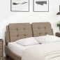 vidaXL Cabecero de cama acolchado cuero sintético capuchino 120 cm vidaXL Cabecero de cama acolchado cuero sintético capuchino 120 cm