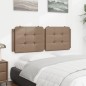 vidaXL Cabecero de cama acolchado cuero sintético capuchino 120 cm vidaXL Cabecero de cama acolchado cuero sintético capuchino 120 cm