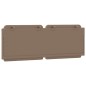 vidaXL Cabecero de cama acolchado cuero sintético capuchino 120 cm vidaXL Cabecero de cama acolchado cuero sintético capuchino 120 cm