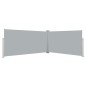 vidaXL Toldo Lateral Retráctil 160x600 cm Gris vidaXL Toldo Lateral Retráctil 160x600 cm Gris